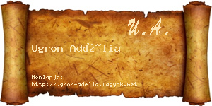 Ugron Adélia névjegykártya